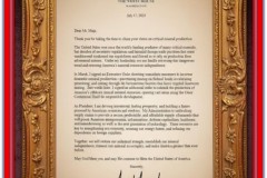  President Trump to Sahit Muja