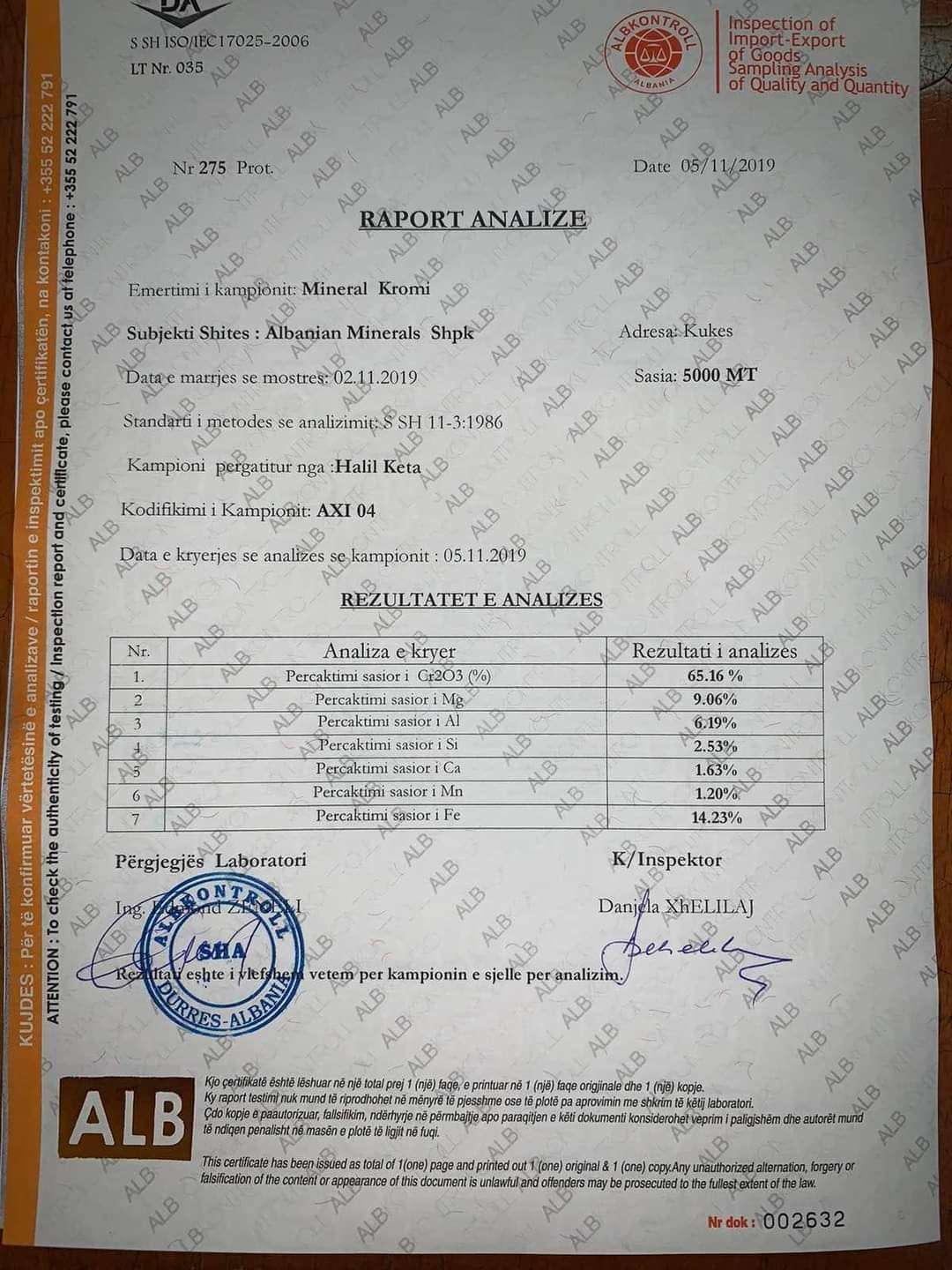 BBC: The Crown Jewel of Chromium, Albanian Minerals Unveils the World’s Finest Chromium.